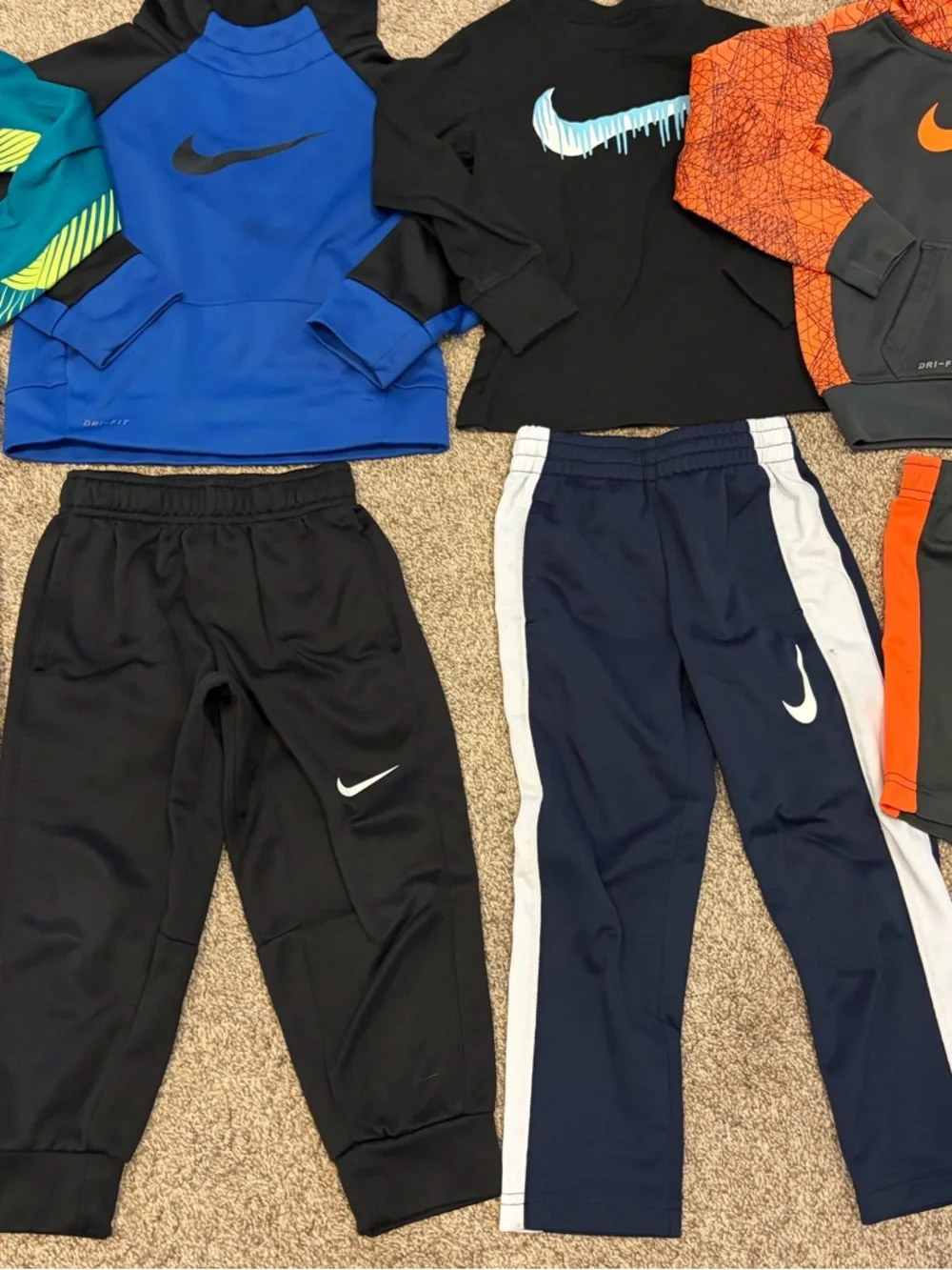 Nike Boys Joggers & Hoodies Set - Teal, Blue, Black, Orange, Navy Size 4 - Picture 3 of 14